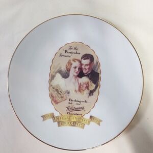Whitman's Chocolates 150 Years Plate Porcelain Gold Trim Vintage Collectible‎